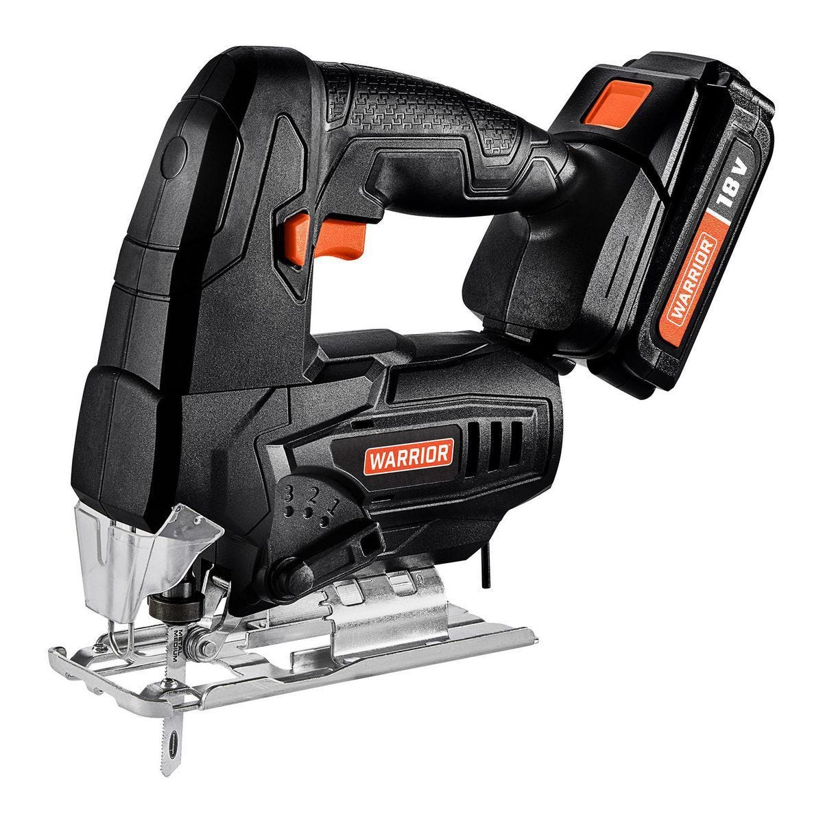 Kit de sierra caladora inalámbrica WARRIOR 18V con batería y cargador | 57613