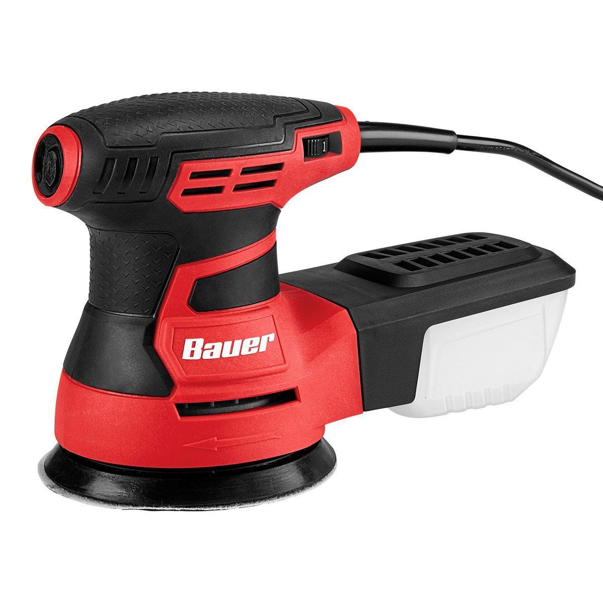 Lijadora orbital de palma de 5 pulgadas y 2.8 amperios BAUER, ideal para acabados suaves | 1712E-B