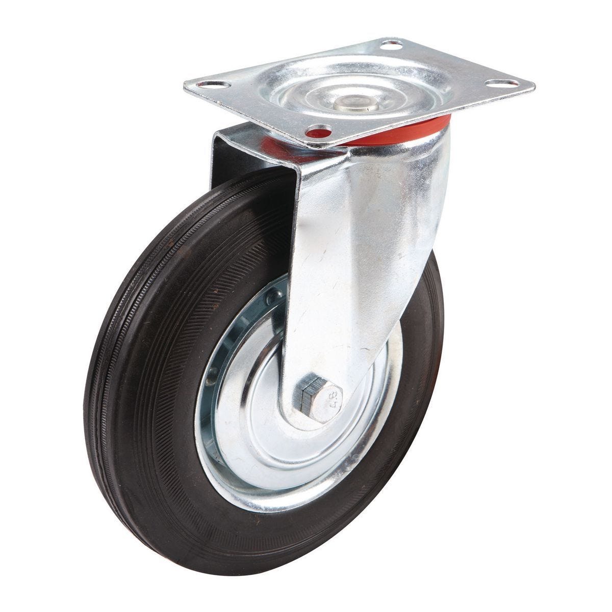 Rueda giratoria de hule acolchonada de 8 pulgadas | 69900
