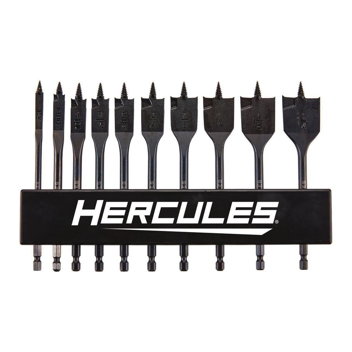 Juego de brocas espada HERCULES, 10 piezas | HA21-10