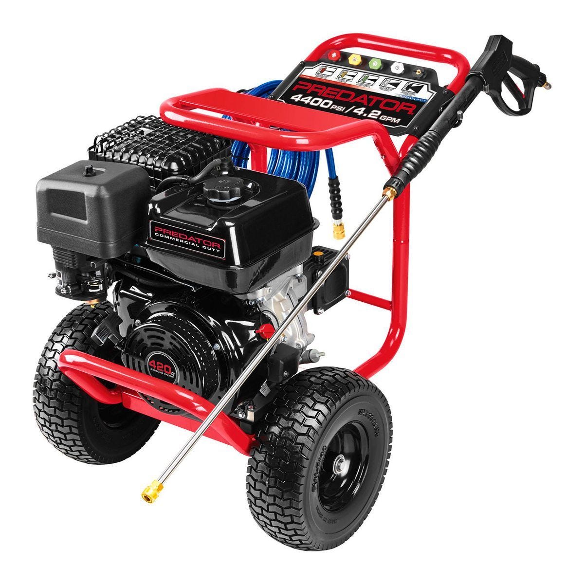 Hidrolavadora comercial Predator de 13 HP (420cc), 4400 PSI y 4.2 GPM, motor EPA | 71102