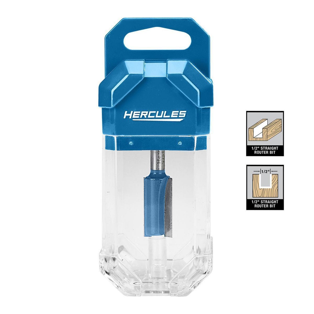 Fresa recta HERCULES de 2 filos, 1/2 x 1 pulgada, vástago de 1/4 pulgada | HA182-9