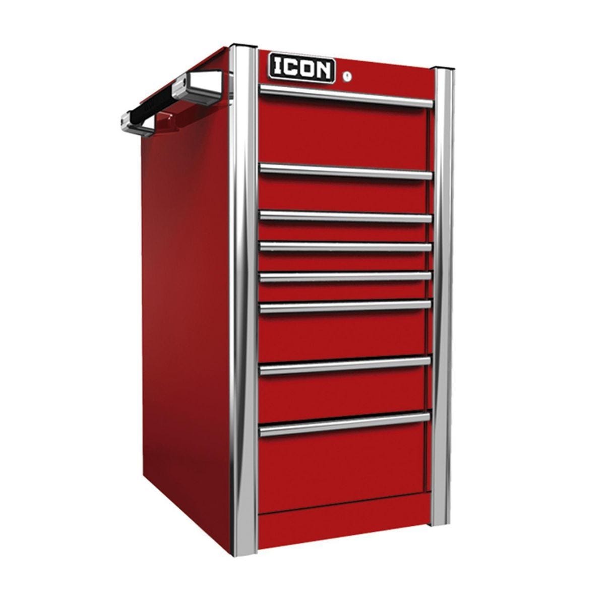 Gabinete lateral profesional de 19 pulgadas, color rojo | ITSECR