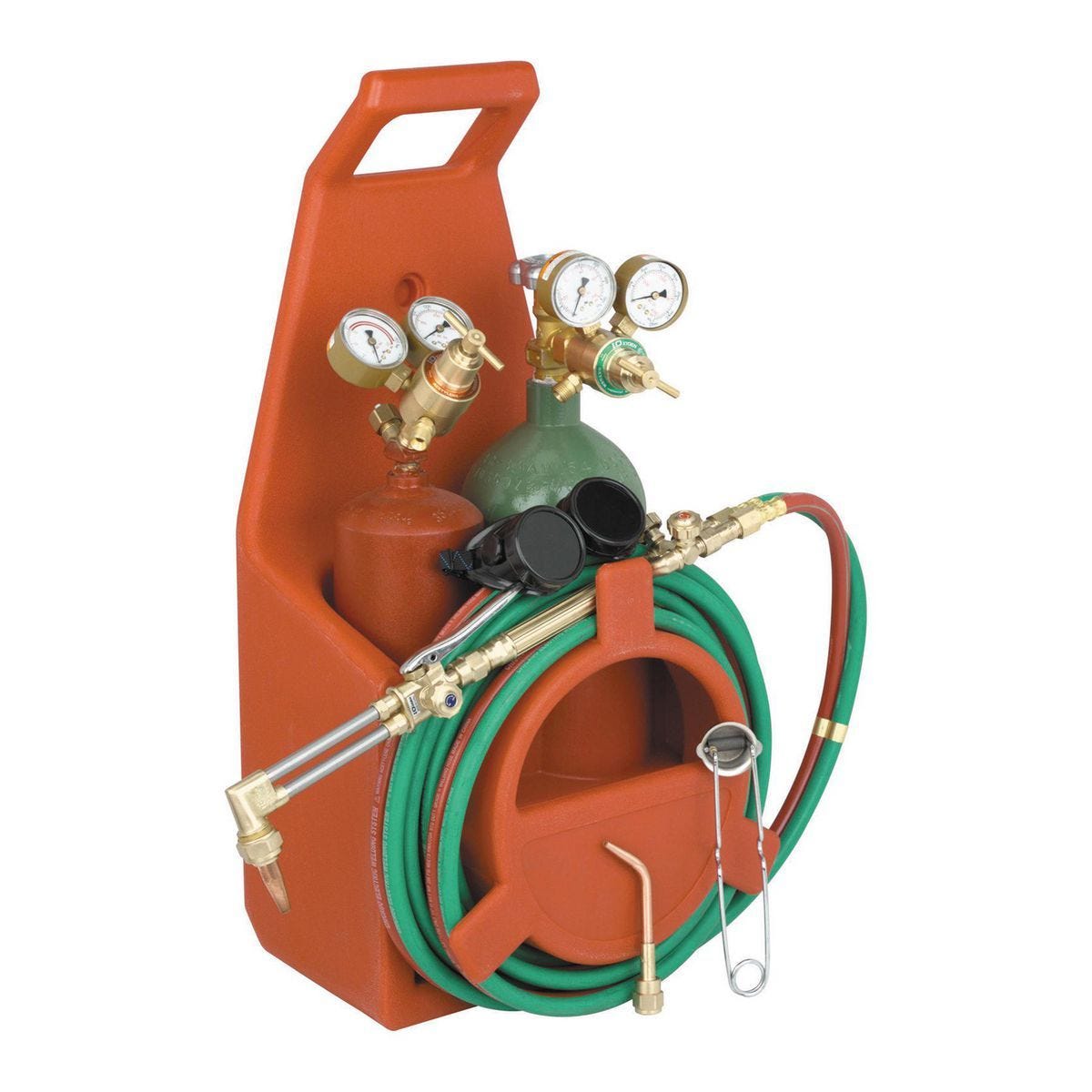 Kit portátil de soplete oxiacetilénico con tanques de oxígeno y acetileno | 63736