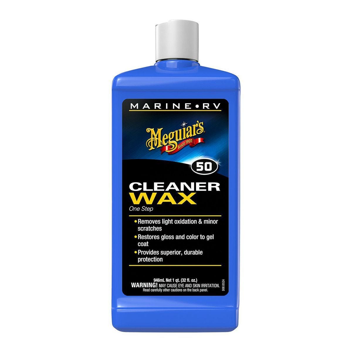 Meguiar's M5032 Limpiador y Cera en un Paso para Barcos y Vehículos Recreativos de 32 oz | M5032