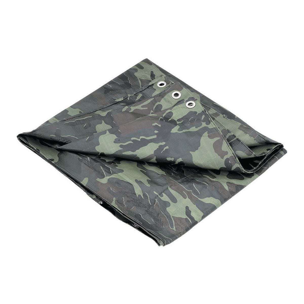 Lona camuflaje multipropósito resistente a la intemperie de 5 mil, 7 pies 4 pulgadas x 9 pies 6 pulgadas | 61765