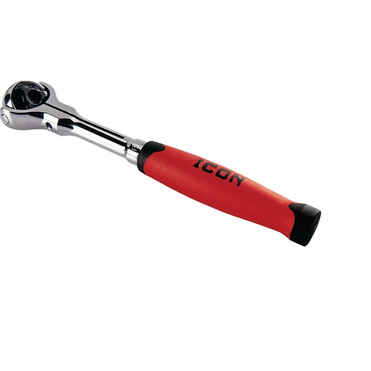 Llave de carraca profesional con cabeza giratoria de 1/4 de pulgada y empuñadura cómoda | R1SW