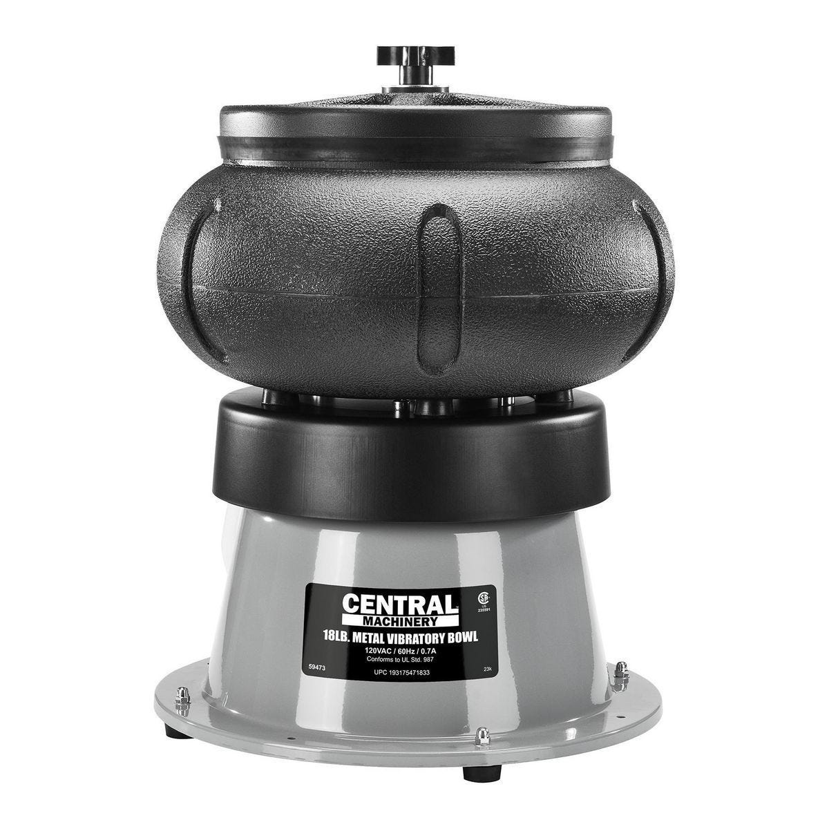 Tina vibratoria para metal de 18 lb, pulido y acabado de piezas pequeñas | 59473