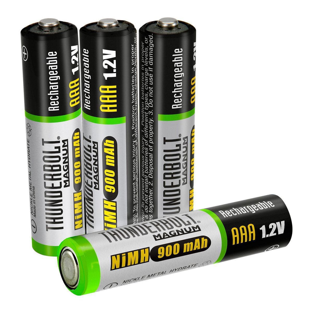 Baterías recargables AAA de alta capacidad NiMH, paquete de 4 | 97861