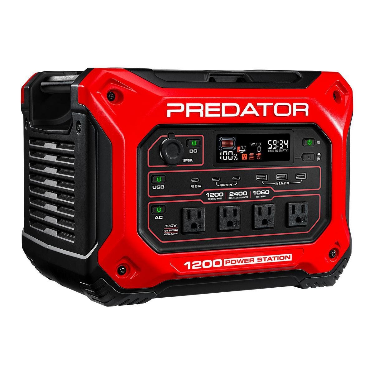 Estación de poder portátil PREDATOR de 1200 vatios y 1060 Wh | 70081