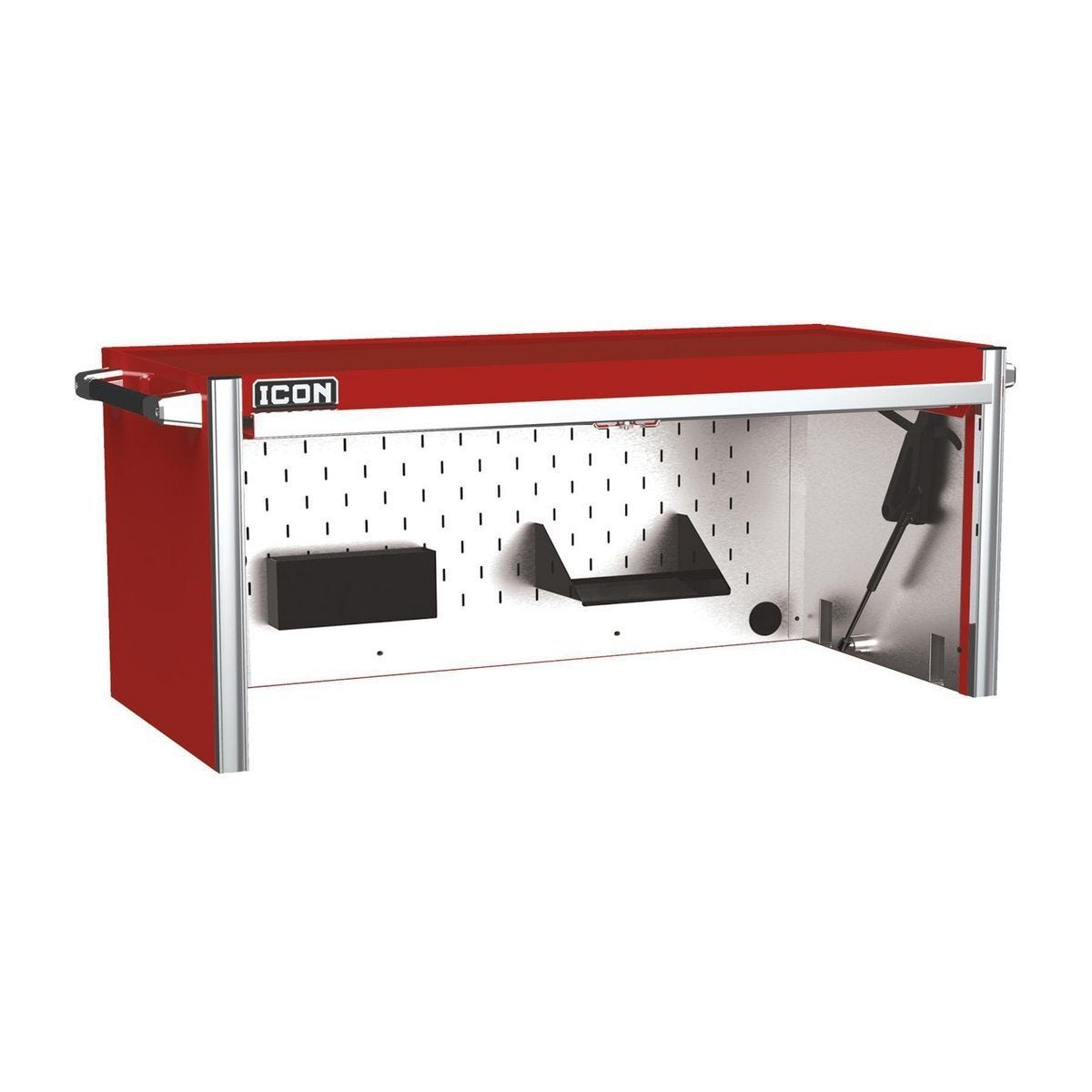 Módulo superior profesional para centro de trabajo de 56 pulgadas, color rojo | ITSWC56R