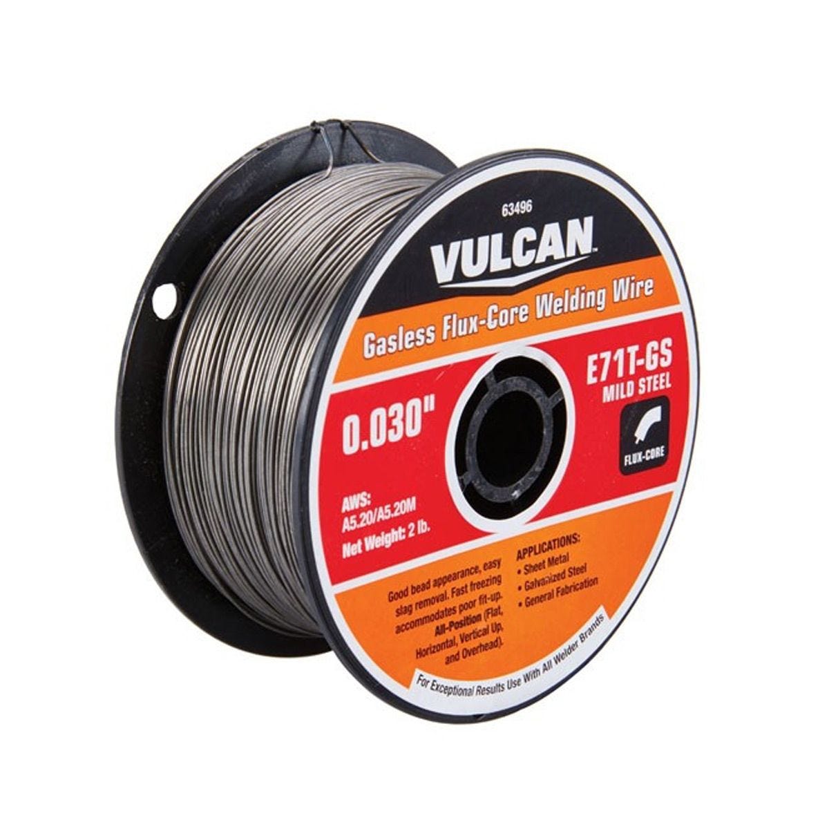 Alambre de soldadura flux core E71T-GS 0.030 pulgadas, rollo de 2 lb | 63496