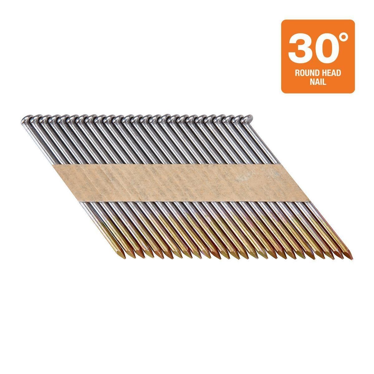Clavos para estructura brillantes de 3-1/4 pulgadas y 30°, paquete de 2000 | 57410
