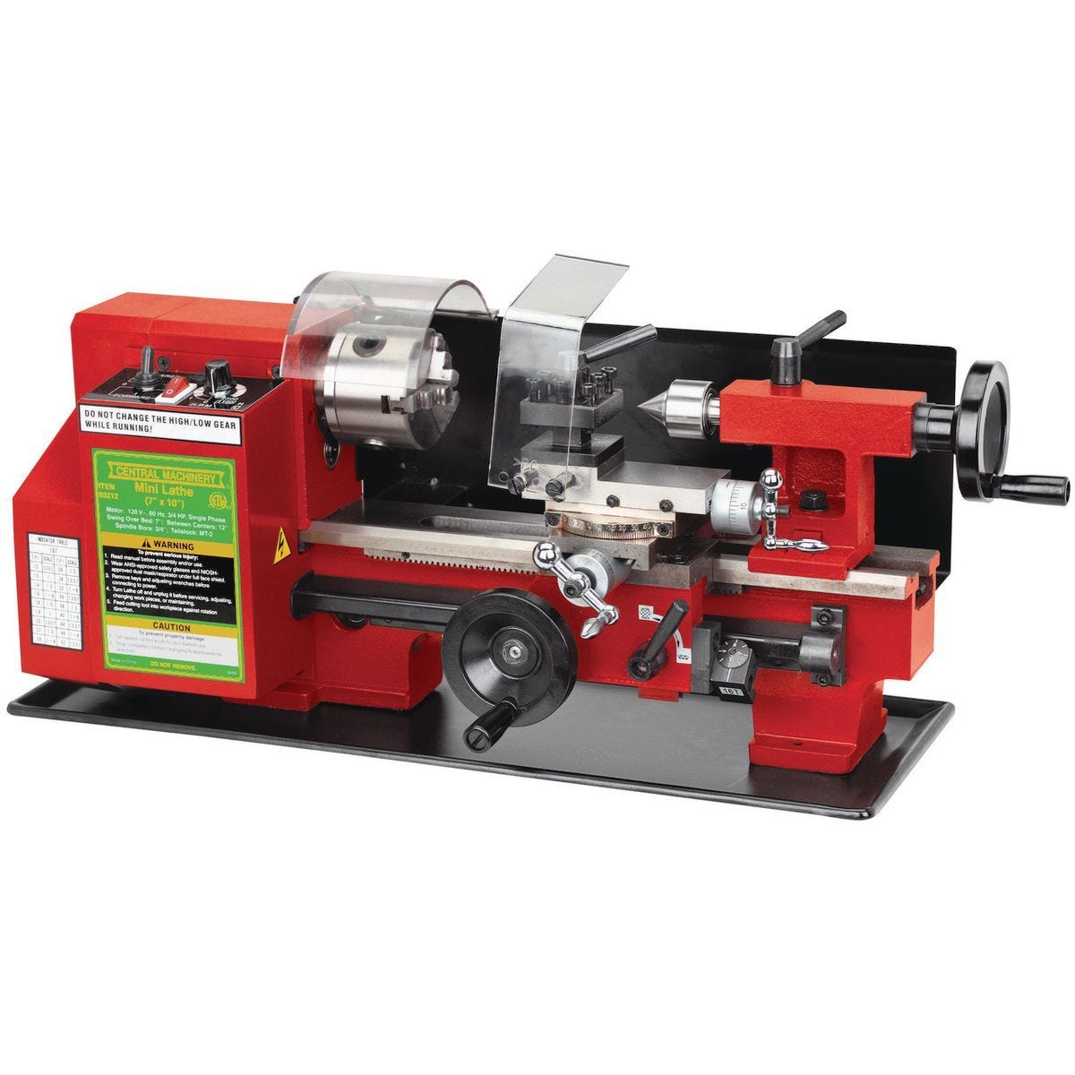 Torno de banco mini de precisión de 7 x 10 pulgadas | 93212