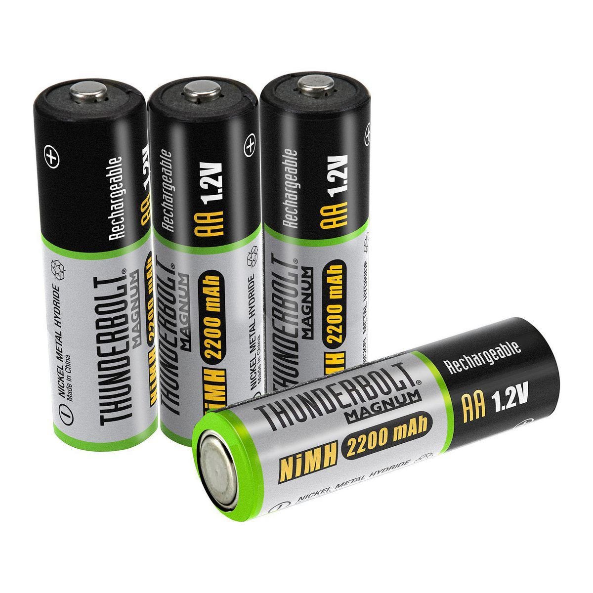 Baterías recargables AA de alta capacidad NiMH, paquete de 4 | 97866
