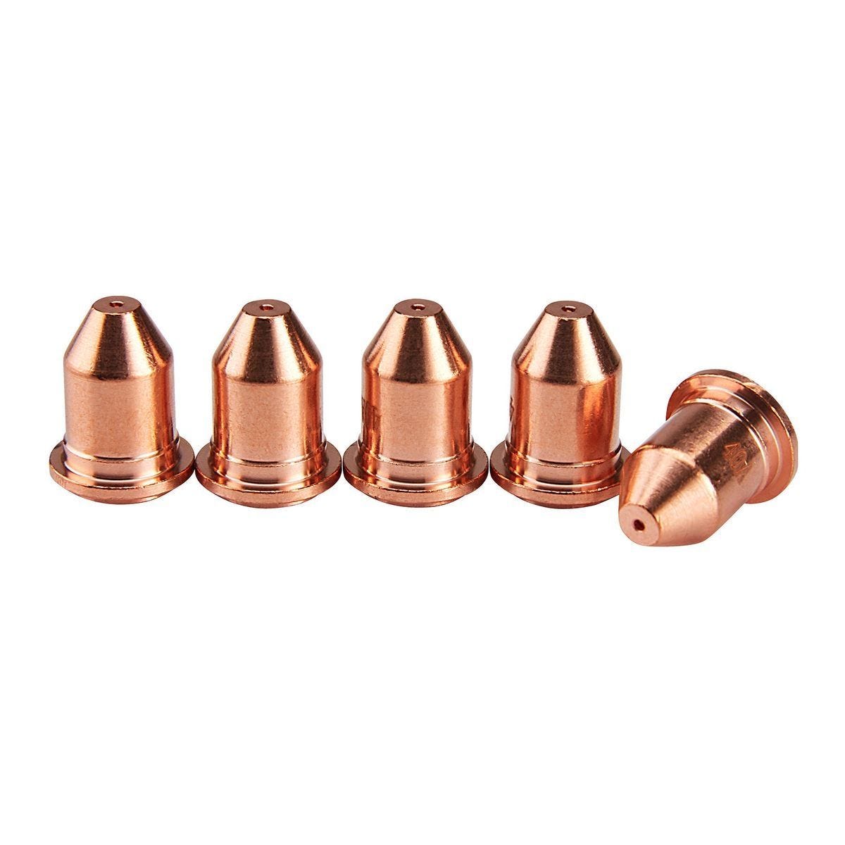 Juego de 5 puntas de corte de plasma de 45 amperios para cortadora TITANIUM™ 45A | 56811