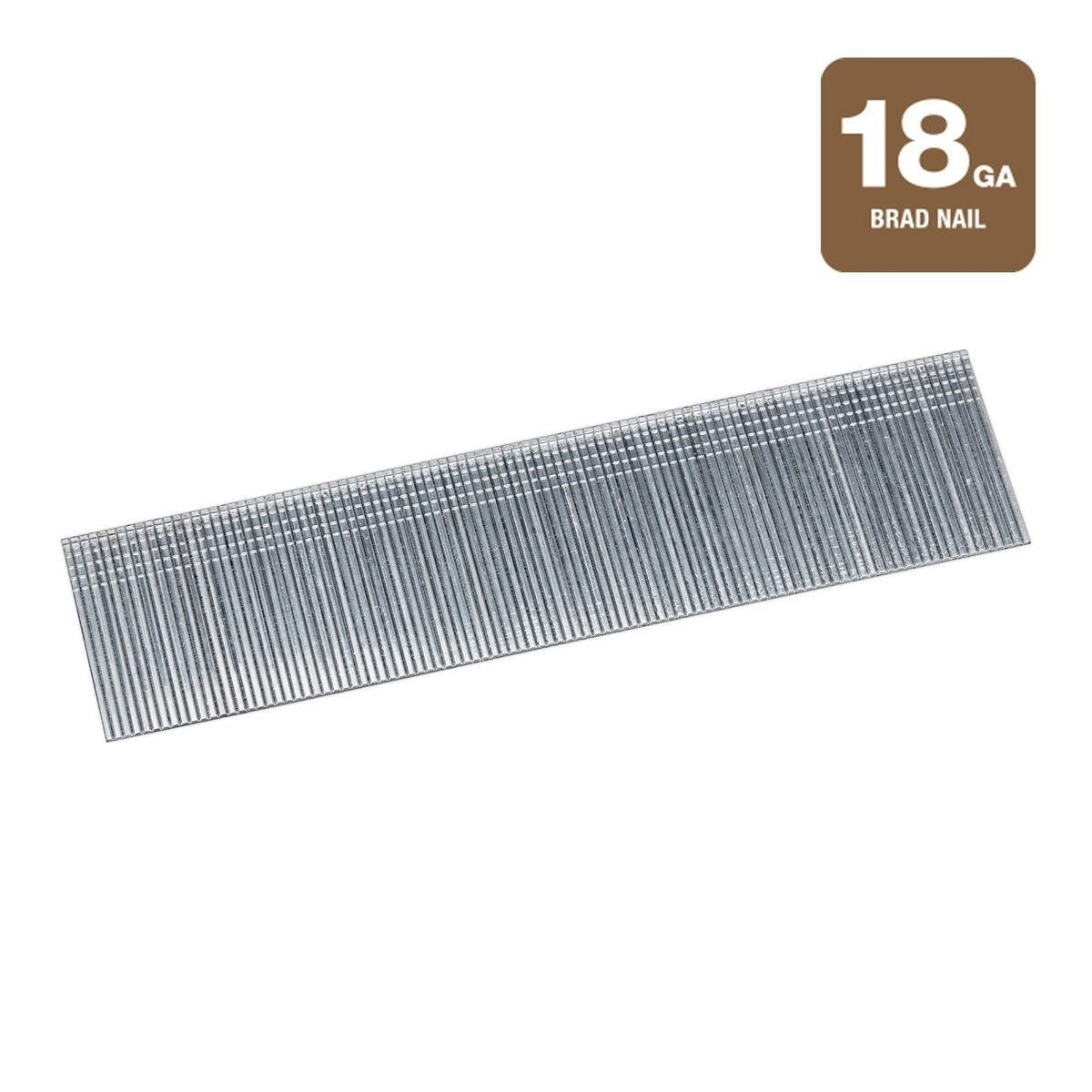 Clavos brad galvanizados de 1-1/4 pulgadas y calibre 18, paquete de 5000 | 57400