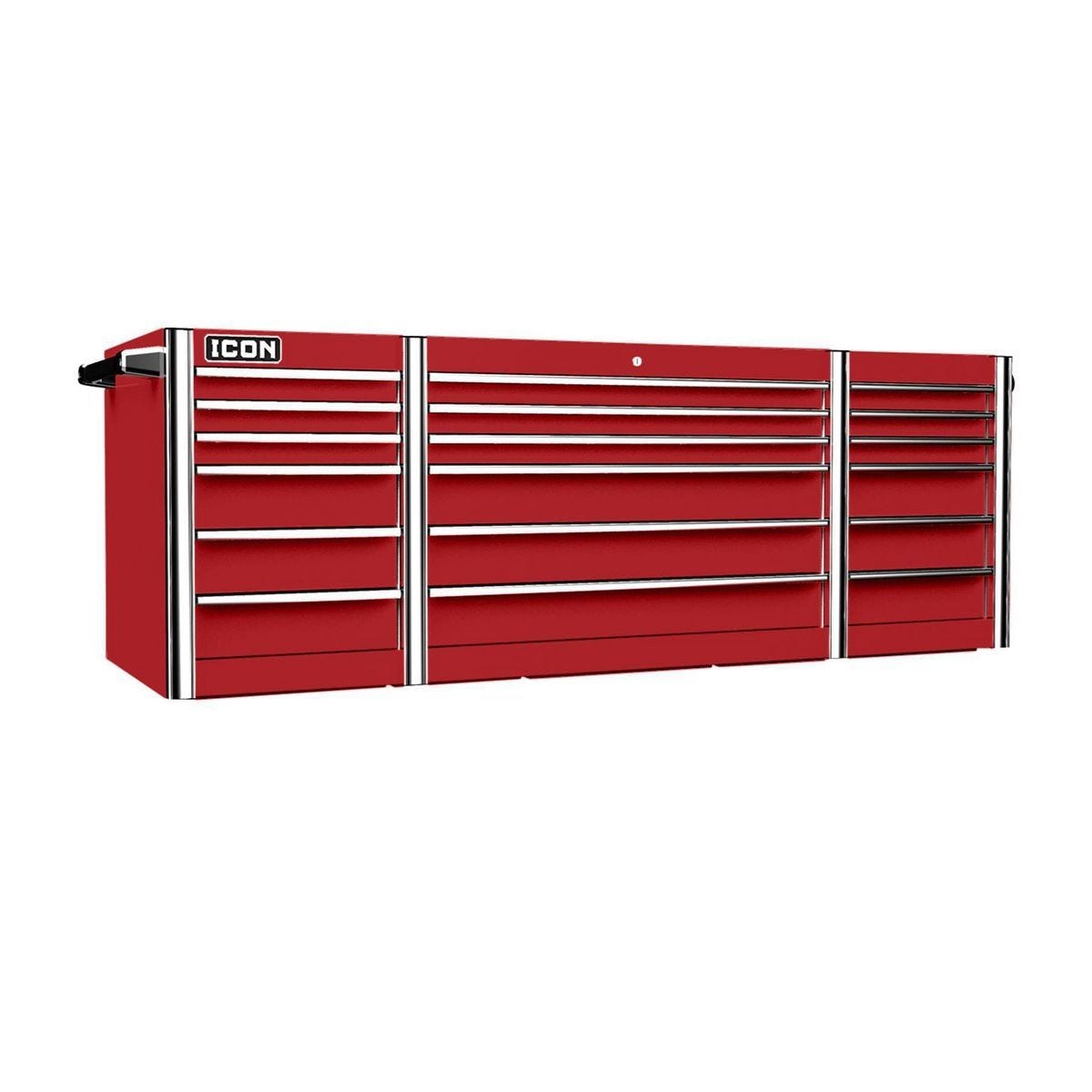 Cajón superior profesional de 73 pulgadas, color rojo | ITSTC73R