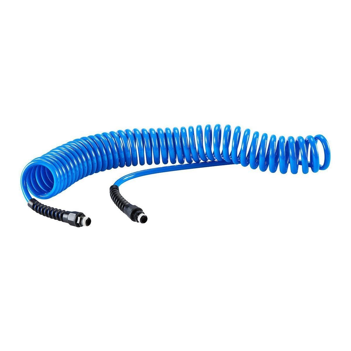 Manguera de aire profesional en espiral de poliuretano, 1/4 pulg. x 25 pies, conexiones de 1/4 pulg. | 57644