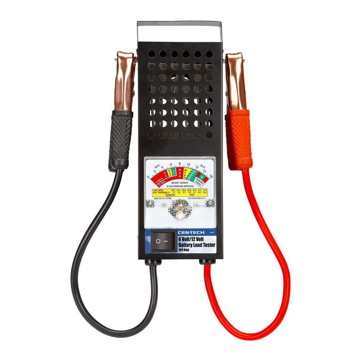 Probador de carga para baterías de 100 amperios, 6V/12V, CEN-TECH | 61747