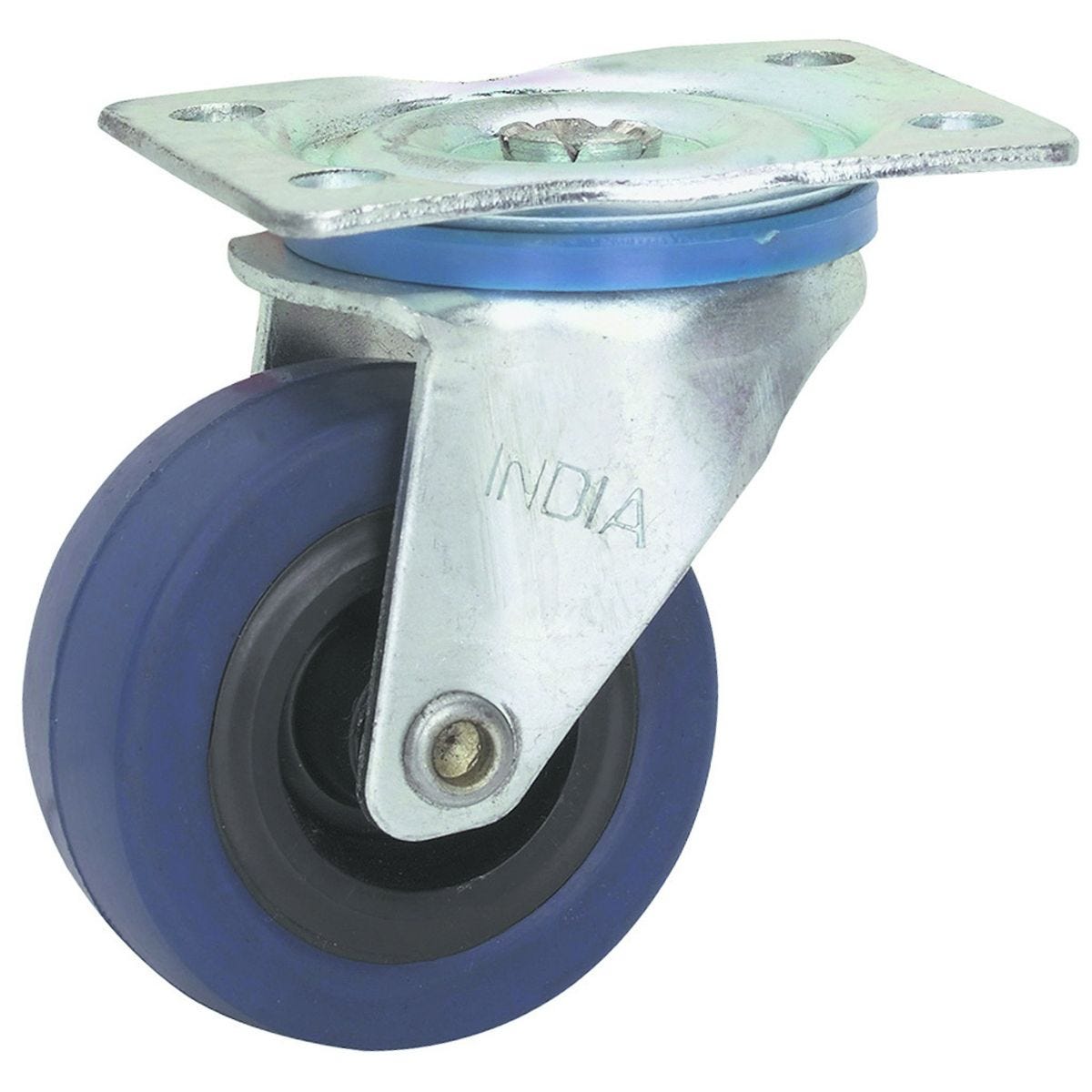Rueda giratoria de hule de 2 pulgadas para carritos y muebles | 41518