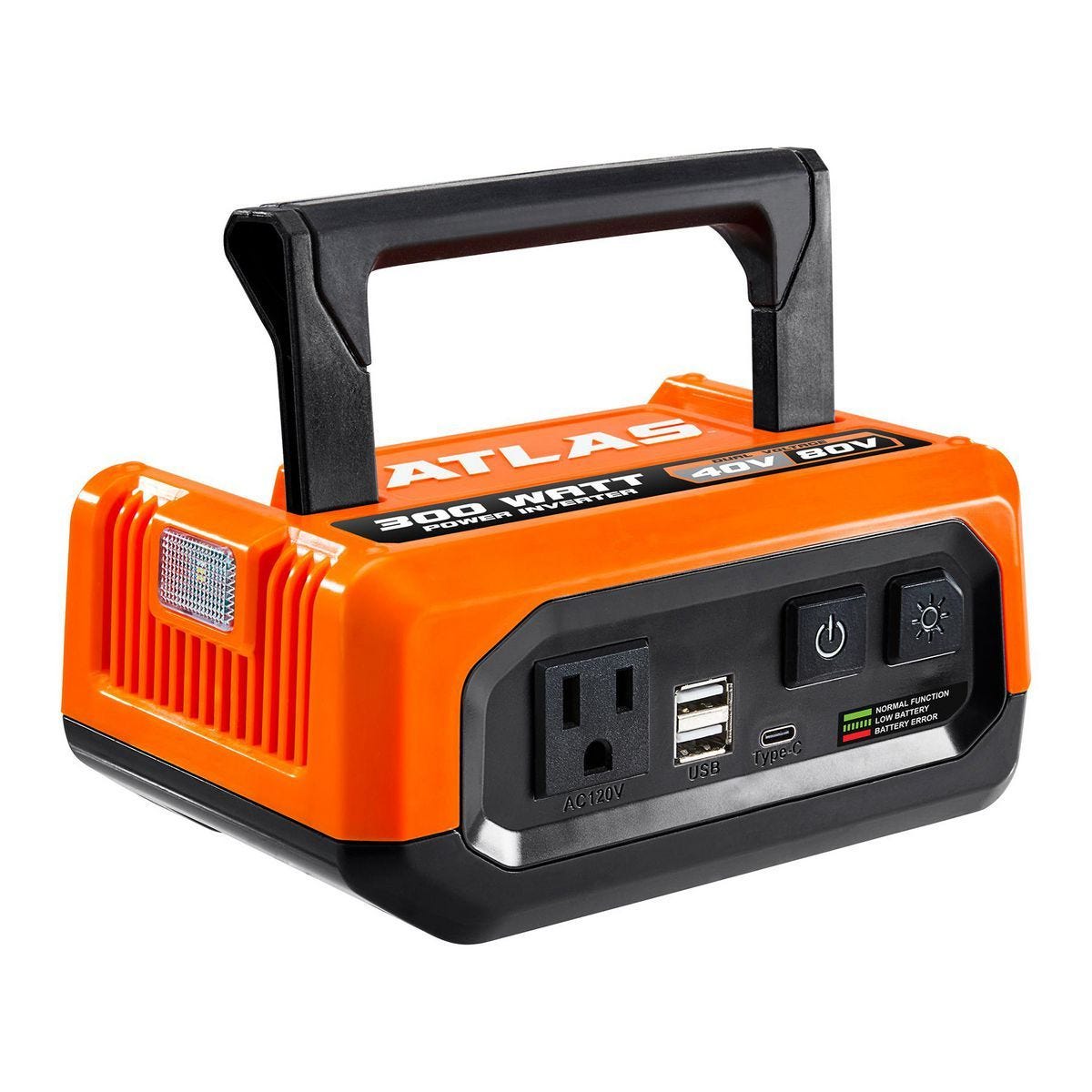 Inversor de energía portátil ATLAS de 300W para baterías de 40V y 80V | 70499