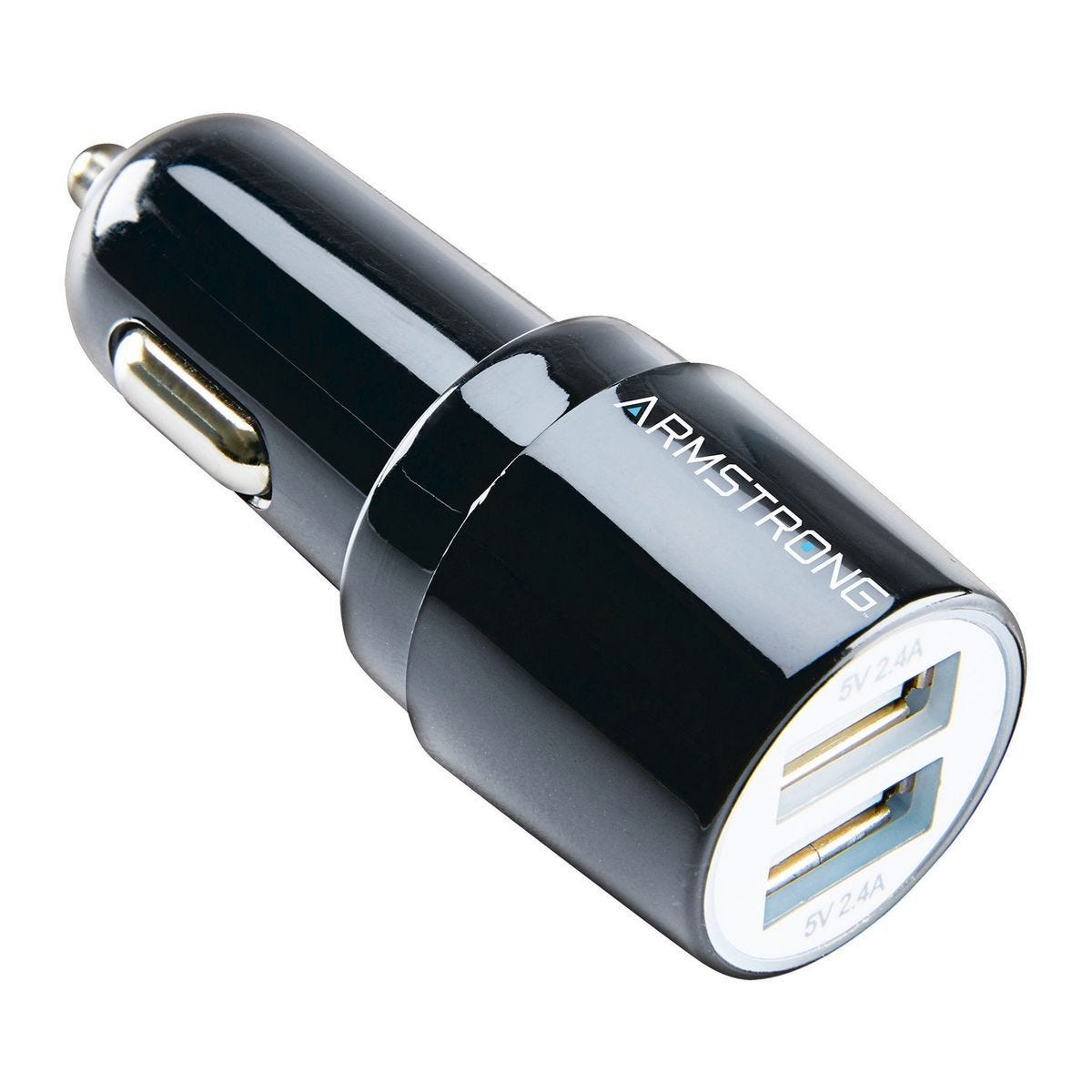 Cargador USB doble para auto con carga rápida de 2.4A | 64976