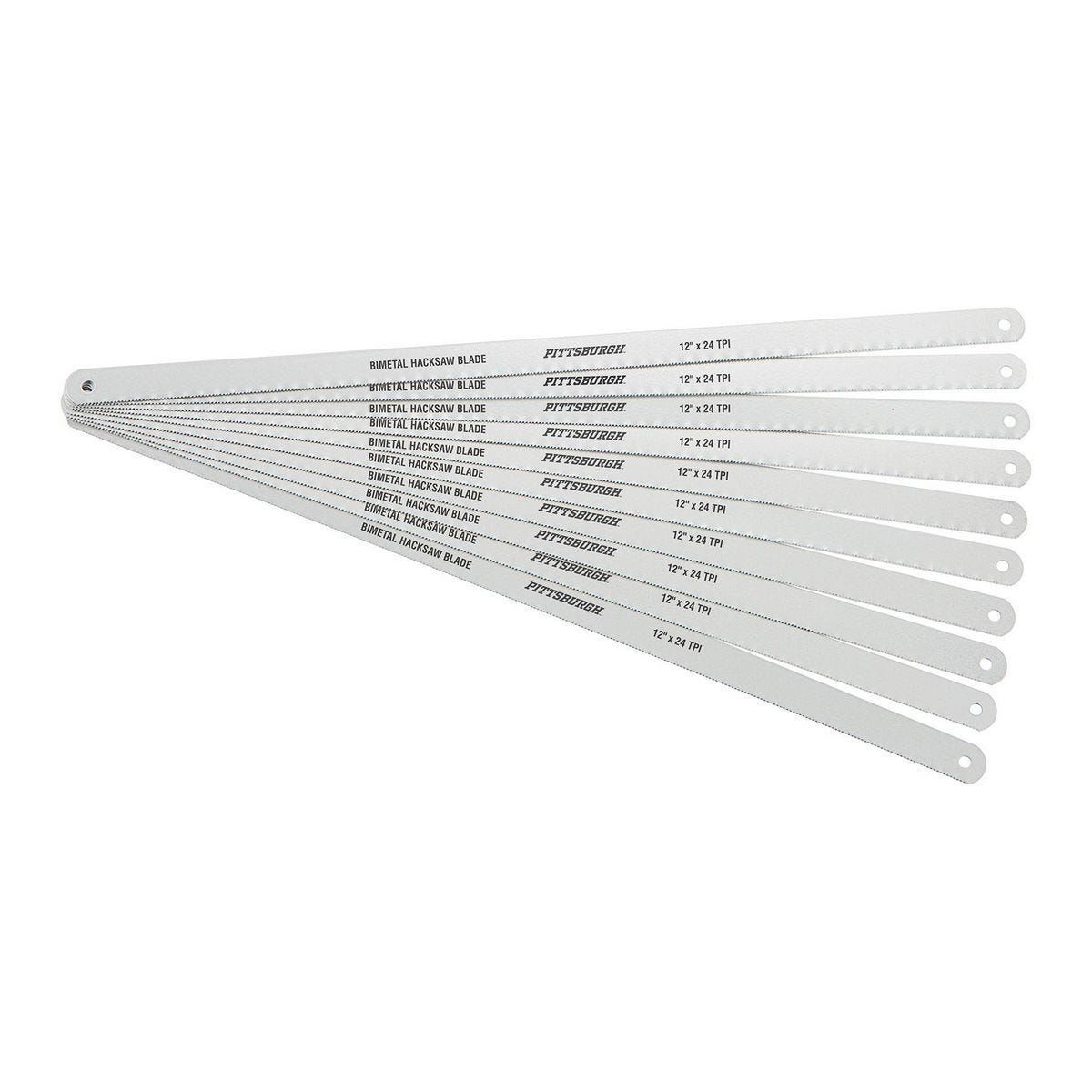 Paquete de 10 hojas de segueta bimetal de 12 pulgadas y 24 TPI | 71142