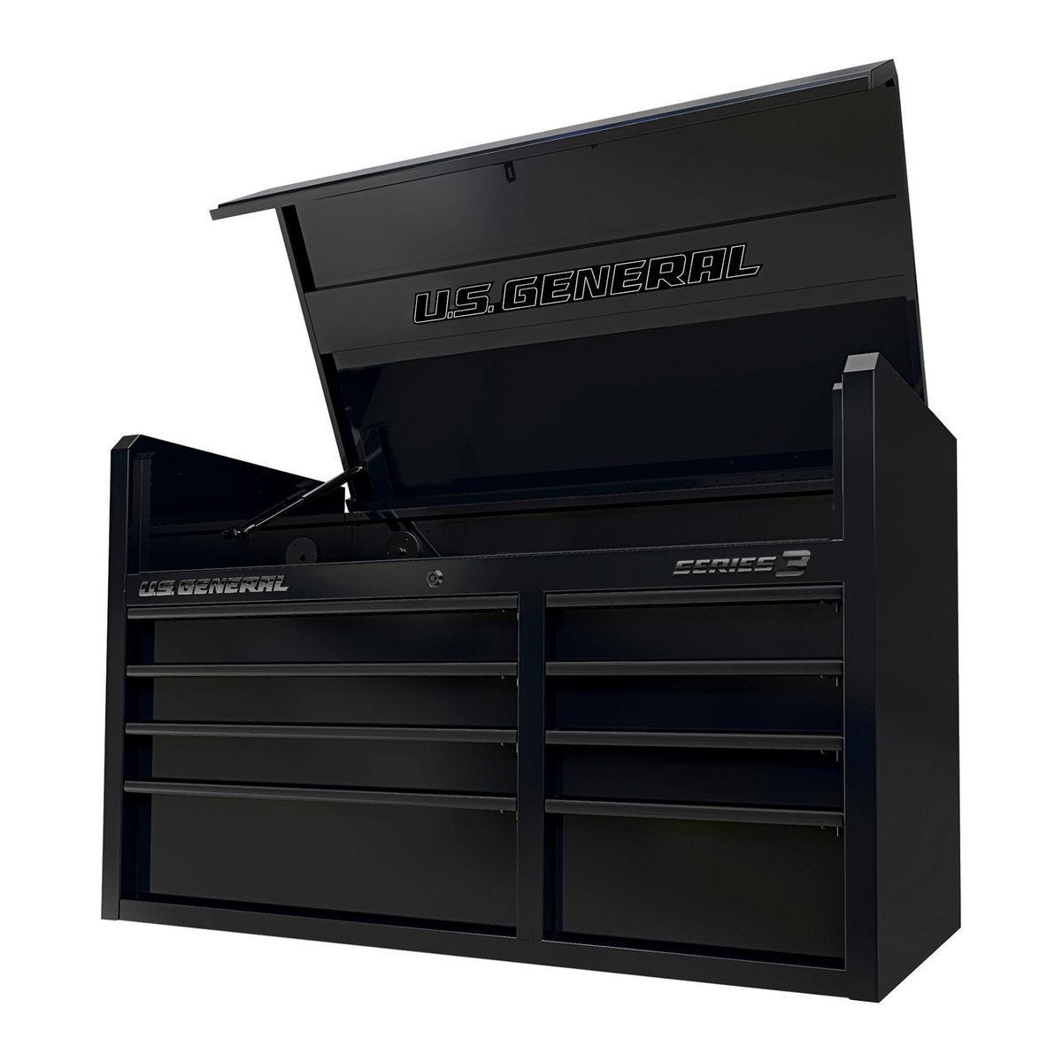 Caja de herramientas superior de 42 x 22 pulgadas, Serie 3, color negro | 70366